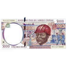 P504Nb Equatorial Guinea - 5000 Francs Year 1995